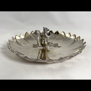 Reed & Barton silver Squirrel nut dish